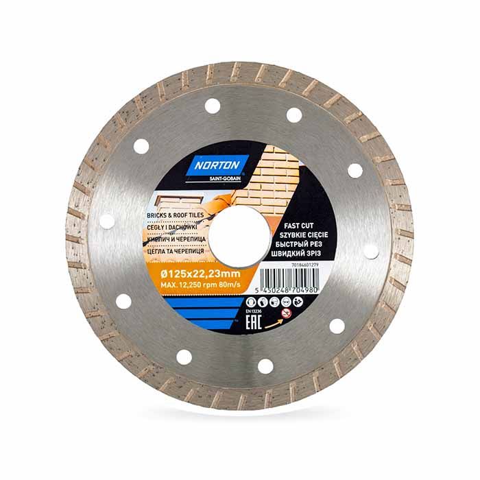 Tarcza diamentowa BRICKS & ROOF TILES NORTON 125 x 22.23 mm